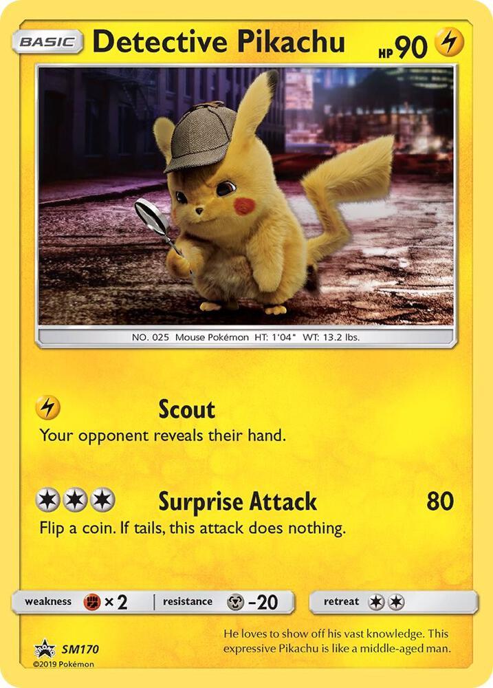 2016 Promo Detective Pikachu #SM170 card