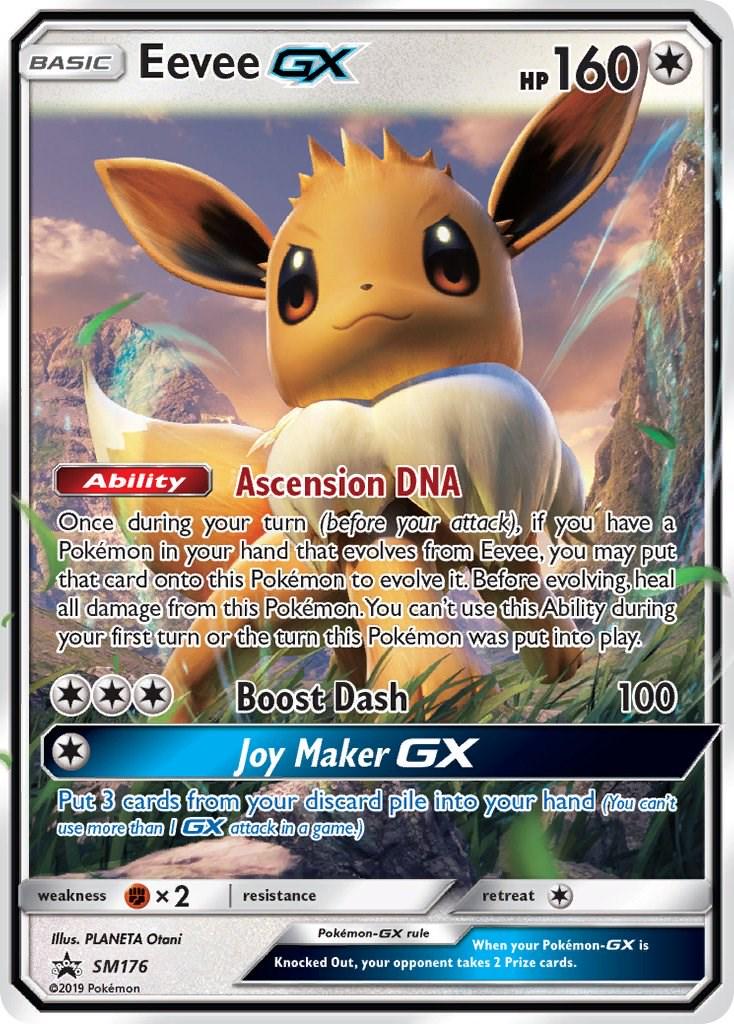 2016 Promo Eevee GX #SM176 card