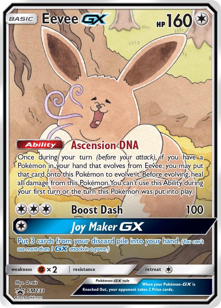 2016 Promo Eevee GX #SM233 card