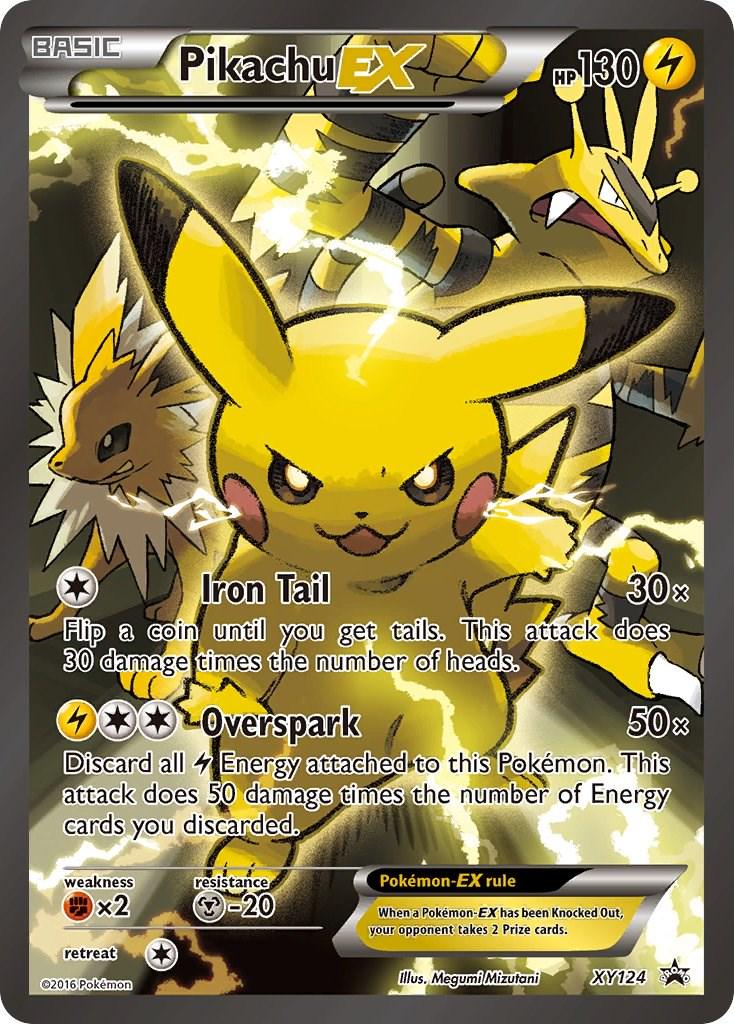 2016 Promo Pikachu EX #XY124 card