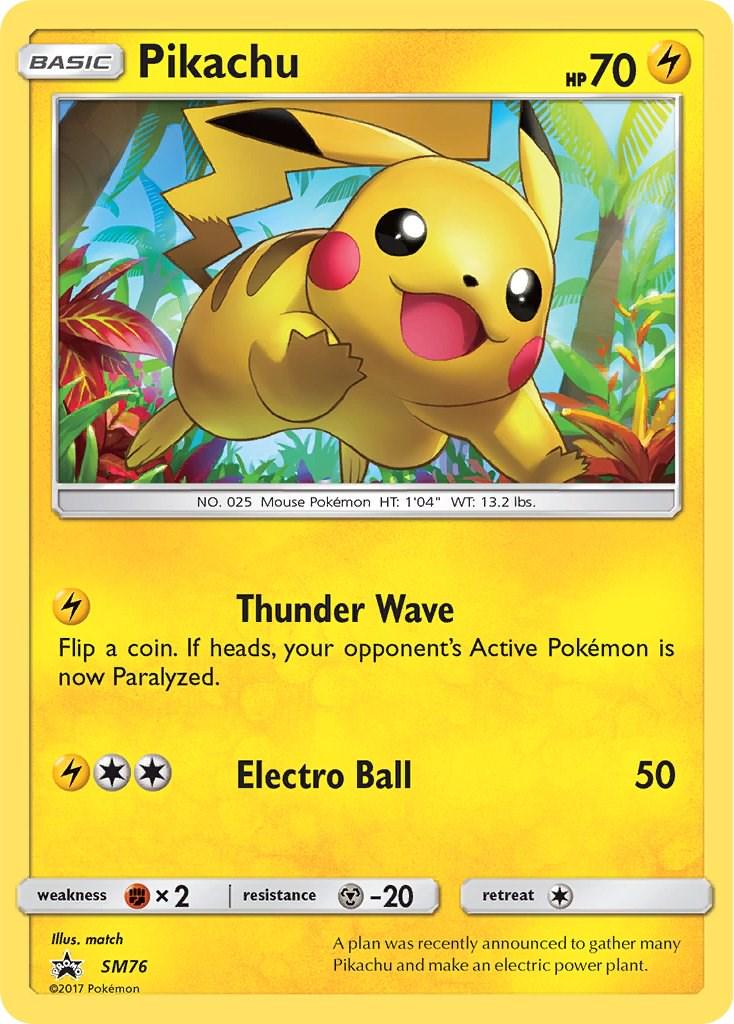 2016 Promo Pikachu #SM76 card