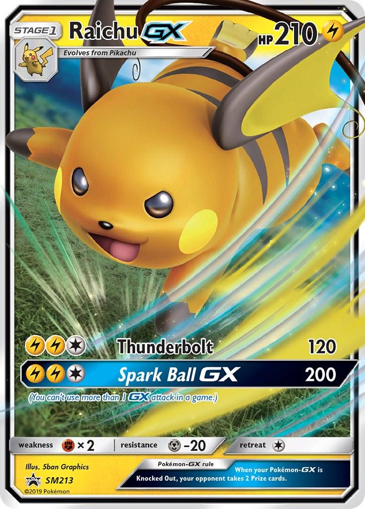 2016 Promo Raichu GX #SM213 card