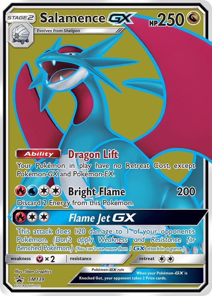 2016 Promo Salamence GX #SM139 card