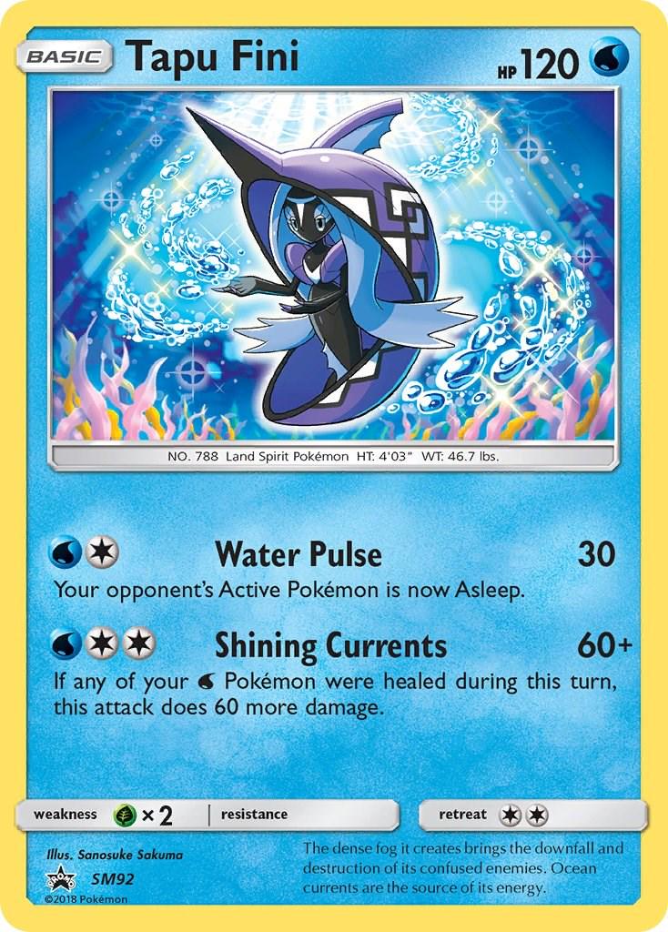 2016 Promo Tapu Fini #SM92 card