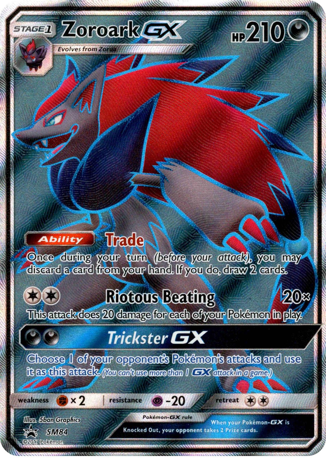 2016 Promo Zoroark GX #SM84 card
