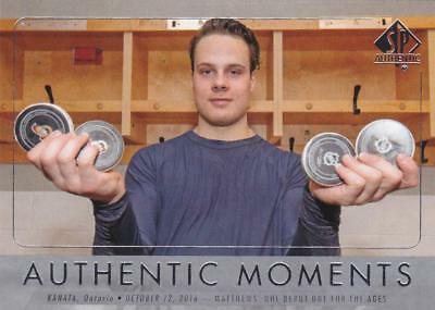 2016 SP Authentic Auston Matthews #111 card