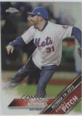 2016 Topps Chrome First Pitch Jimmy Kimmel #FPC-13 card