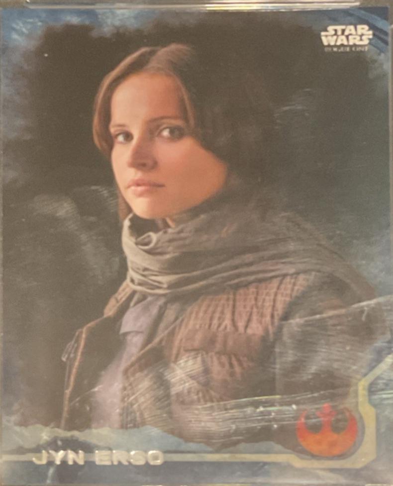 2016 Topps Rogue One Jyn Erso [Blue] #1 card