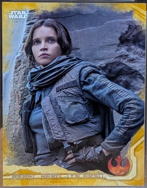 2016 Topps Rogue One Rebel Hero Jyn Erso [Gold] #46 card