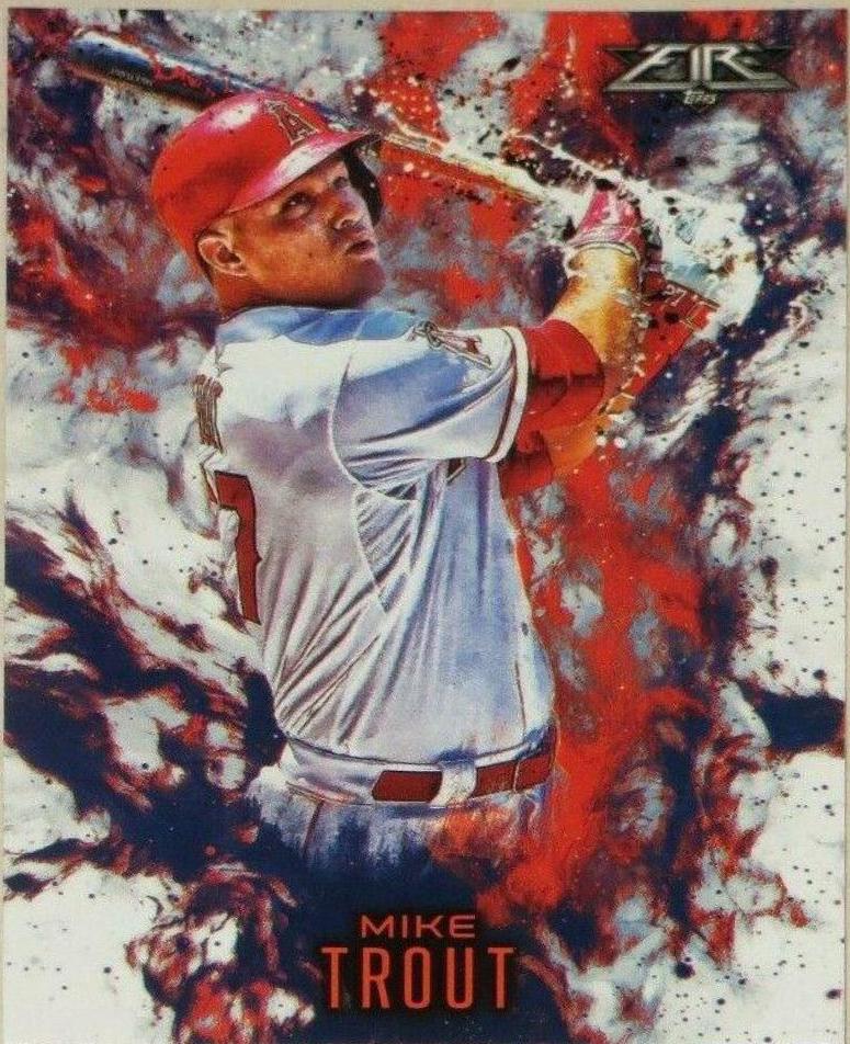 2016 Topps Update Fire Mike Trout #F-4 card