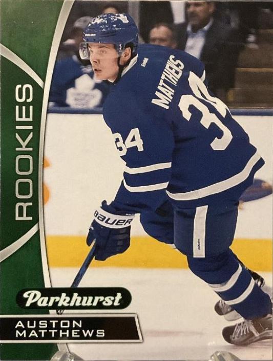 2016 Upper Deck Parkhurst Rookies Previews Auston Matthews #PR-10 card