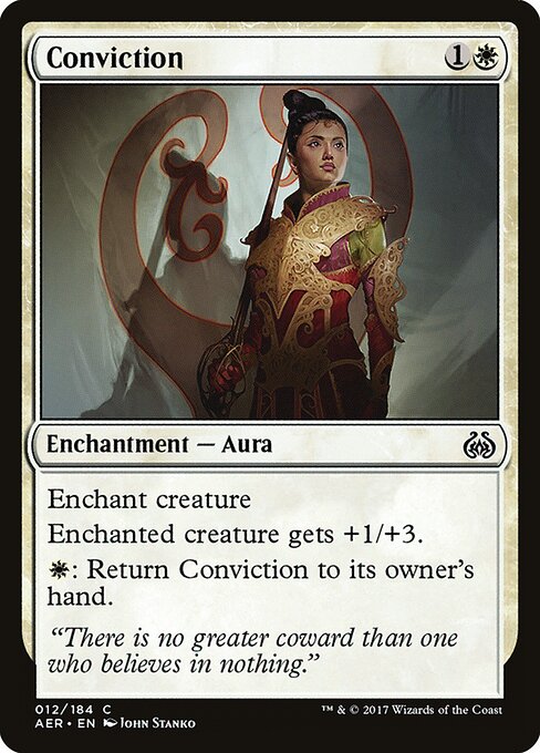 2017 Aether Revolt Conviction #12 card