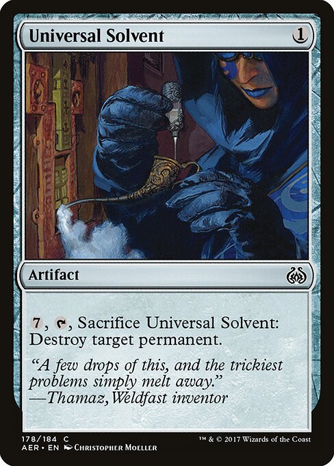 2017 Aether Revolt Universal Solvent #178 card