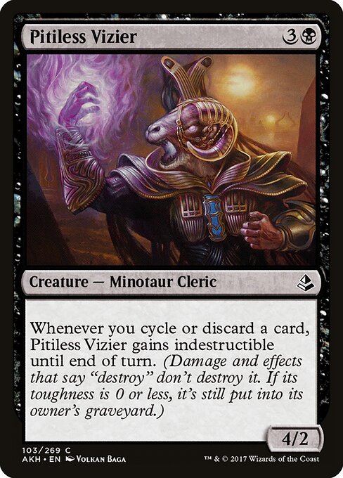 2017 Amonkhet Pitiless Vizier #103 card