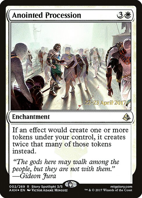 2017 Amonkhet Promos Anointed Procession #2s card