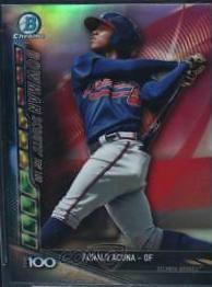 2017 Bowman Chrome Scouts' Updates Ronald Acuna #BSU-RA card