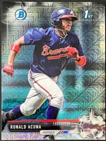2017 Bowman Mega Box Chrome Prospects Ronald Acuna #BCP127 card