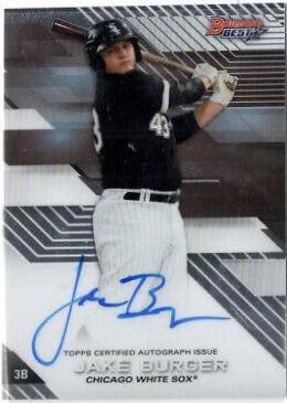 2017 Bowman's Best of Autograph Jake Burger #B17-JBU card