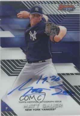 2017 Bowman's Best of Autograph Matt Sauer #B17-MS card