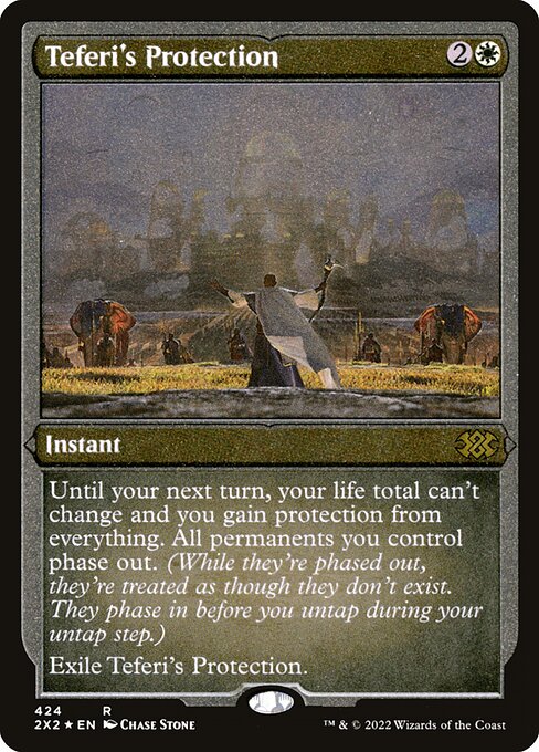 2017 Commander Teferi's Protection card