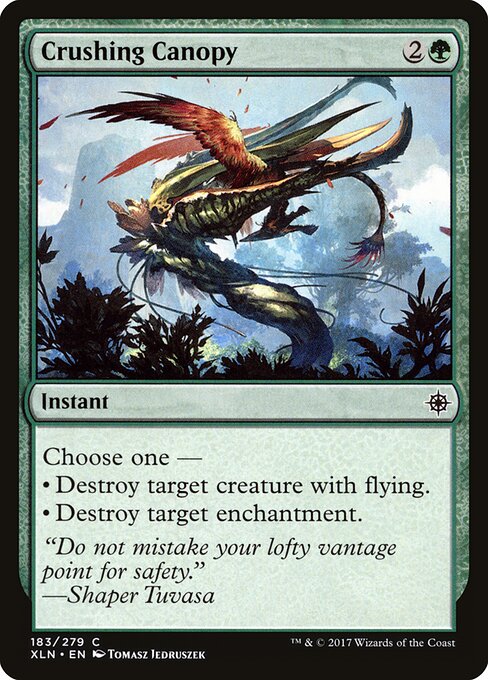 2017 Ixalan Crushing Canopy #183 card