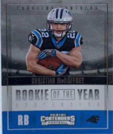 2017 Panini Contenders Rookie of the Year Christian McCaffrey #RY-8 card