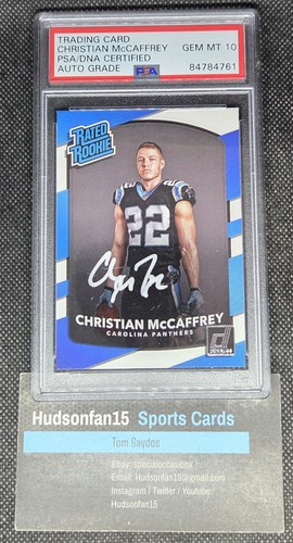 2017 Panini Donruss Christian McCaffrey #318 card