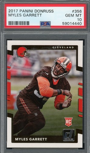 2017 Panini Donruss Myles Garrett #356 card