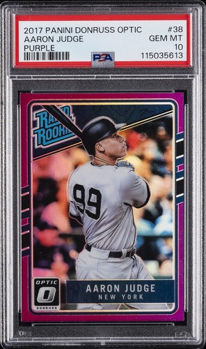 2017 Panini Donruss Optic Aaron Judge [Purple] #38 card