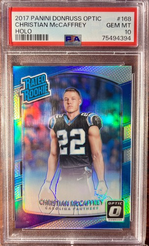 2017 Panini Donruss Optic Christian McCaffrey [Holo] #168 card
