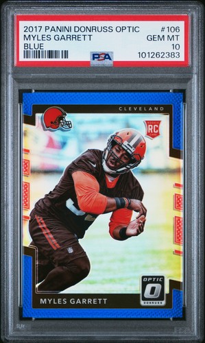 2017 Panini Donruss Optic Myles Garrett [Holo] #106 card