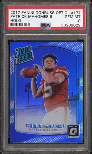 2017 Panini Donruss Optic Patrick Mahomes II [Holo] #177 card