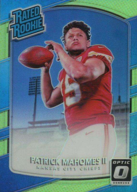 2017 Panini Donruss Optic Patrick Mahomes II [Lime] #177 card