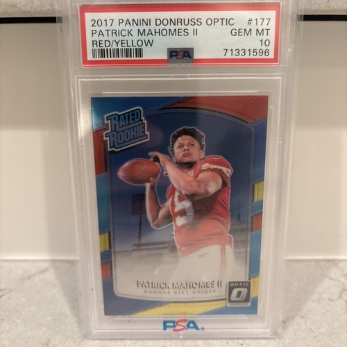 2017 Panini Donruss Optic Patrick Mahomes II [Red, Yellow] #177 card