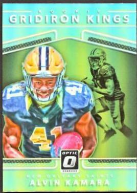 2017 Panini Donruss Optic Rookie Gridiron Kings Alvin Kamara #11 card