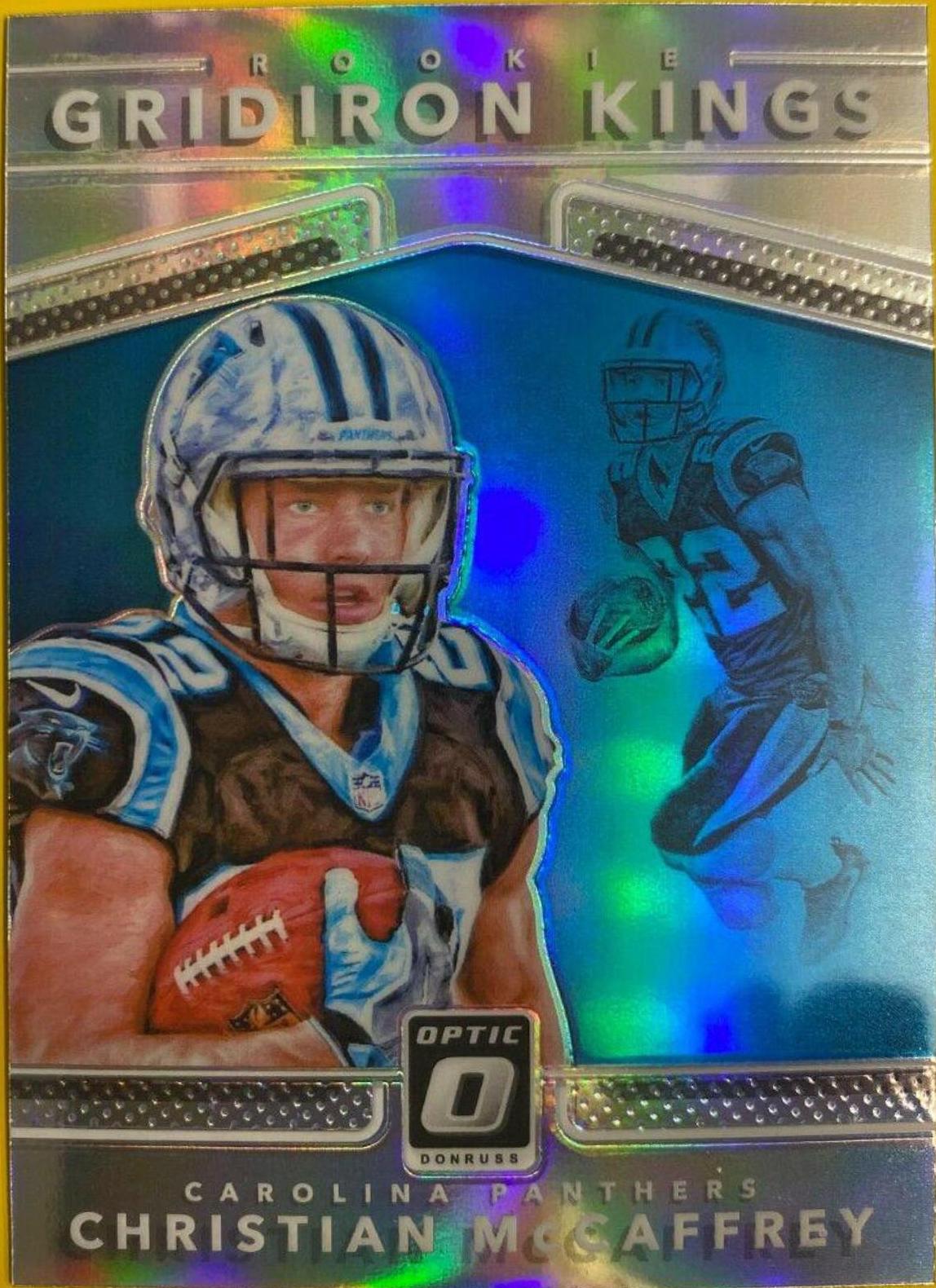 2017 Panini Donruss Optic Rookie Gridiron Kings Christian McCaffrey #10 card