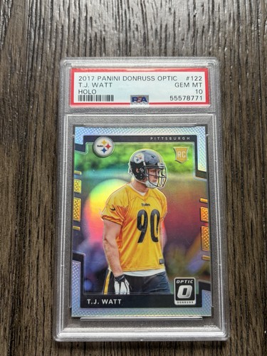 2017 Panini Donruss Optic T.J. Watt [Holo] #122 card