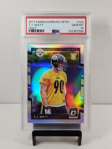 2017 Panini Donruss Optic T.J Watt [Silver Prizm] #122 card