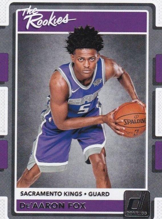 2017 Panini Donruss Optic the Rookies DE'Aaron Fox #5 card