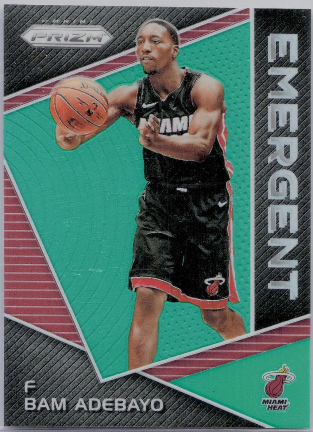 2017 Panini Prizm Emergent Bam Adebayo [Green] #EM-BAM card