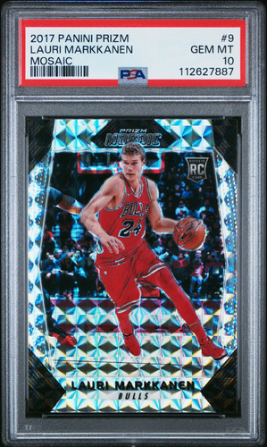 2017 Panini Prizm Mosaic Lauri Markkanen #9 card