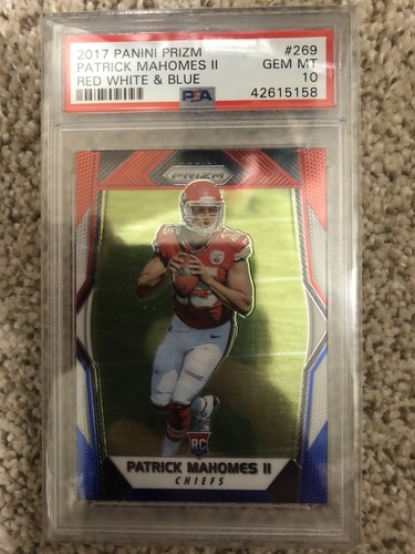 2017 Panini Prizm Patrick Mahomes II [Red White Blue Prizm] #269 card