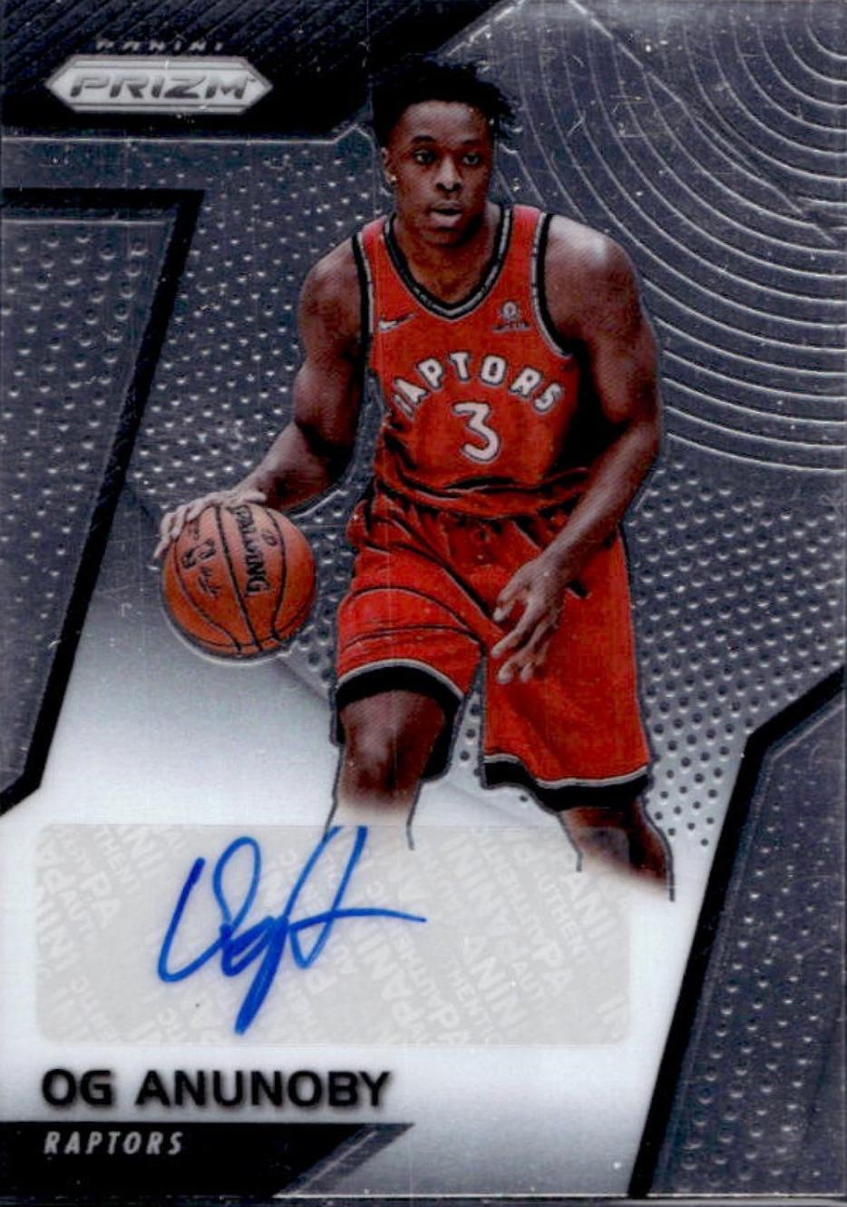 2017 Panini Prizm Rookie Signature OG Anunoby #RS-OG card