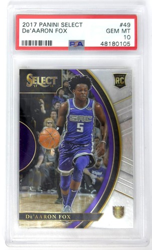 2017 Panini Select De'Aaron Fox #49 card