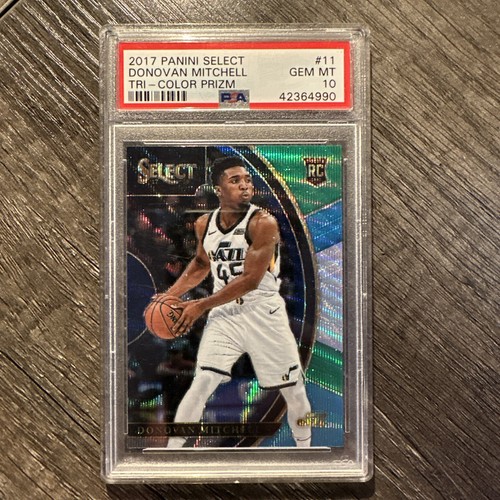 2017 Panini Select Donovan Mitchell [Tri-Color Prizm] #11 card