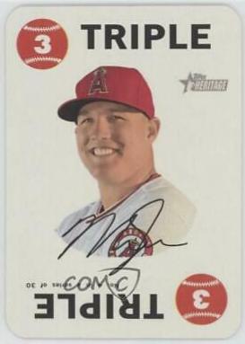2017 Topps Heritage 1968 Game Mike Trout #4 card