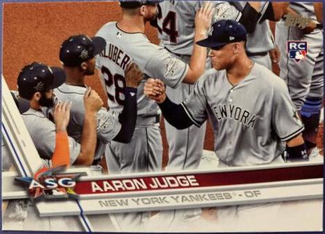 2017 Topps Update Aaron Judge [Fist Bump] #US166 card