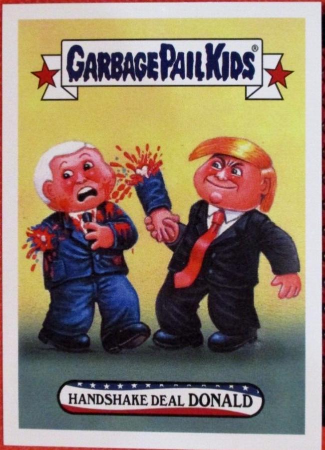 2017 Trumpocracy Handshake Deal DONALD #115 card
