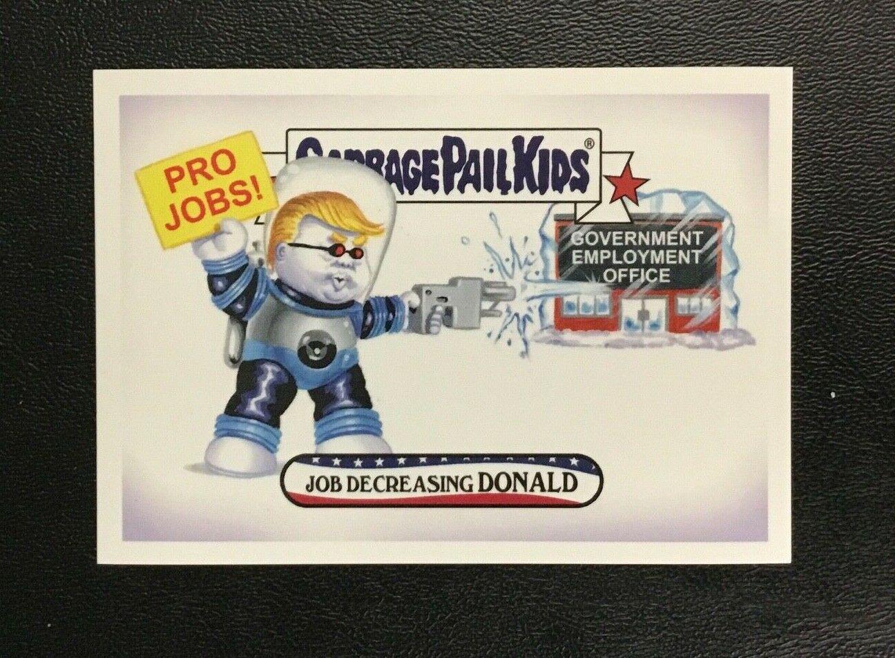 2017 Trumpocracy Job Decreasing DONALD #22 card