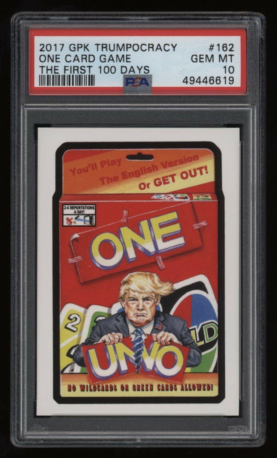 2017 Trumpocracy One Card Game #162 card